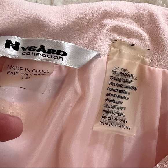 NYGARD light pink skirt size 12 lined back zipper - Picture 4 of 7
